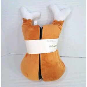 Target Vivitar Turkey Drumstick Plush Slippers Youth M/L 2Y-5Y Kids Novelty